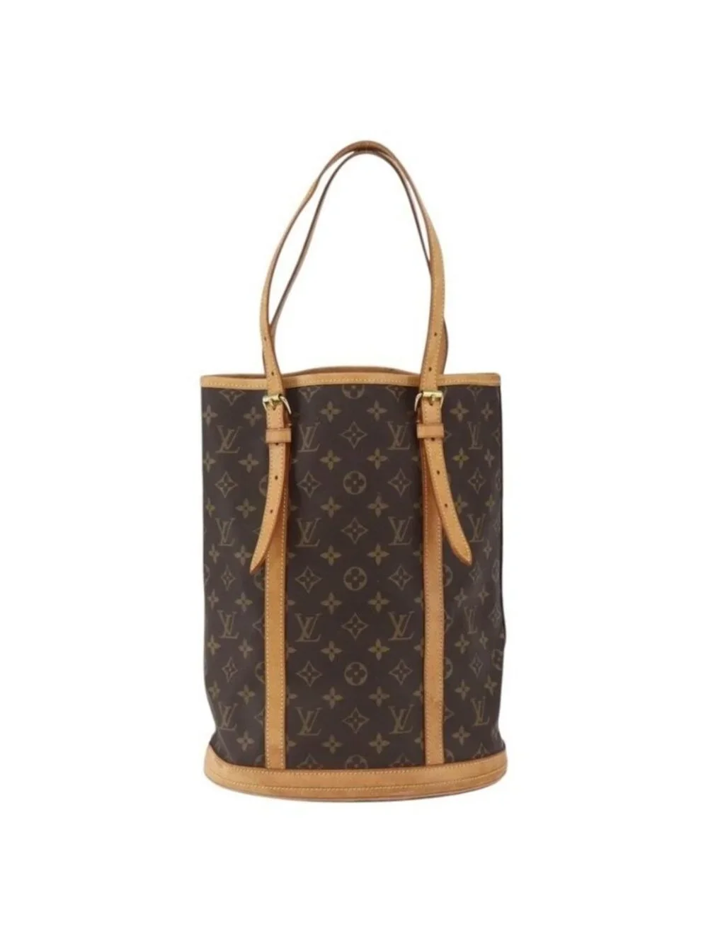 Authentic LOUIS VUITTON Monogram Bucket GM Shoulder Bag M42236 LV